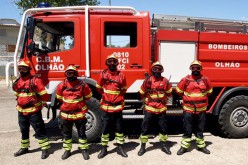 Bomberos de Olhao ayudan a combatir incendios en Aveiro
