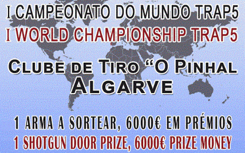 El I Campeonato del Mundo Trap5 será en Pêra