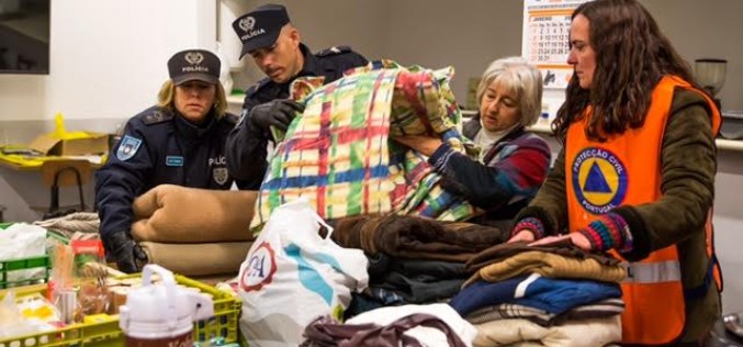Olhao reparte mantas y ropa de abrigo entre las personas sin hogar