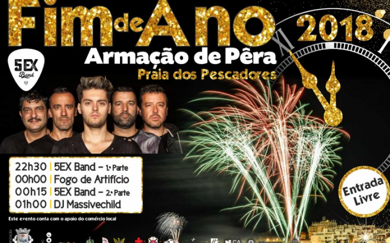 La ‘5EX BAND’, en concierto en Fin de Año en Armação de Pêra