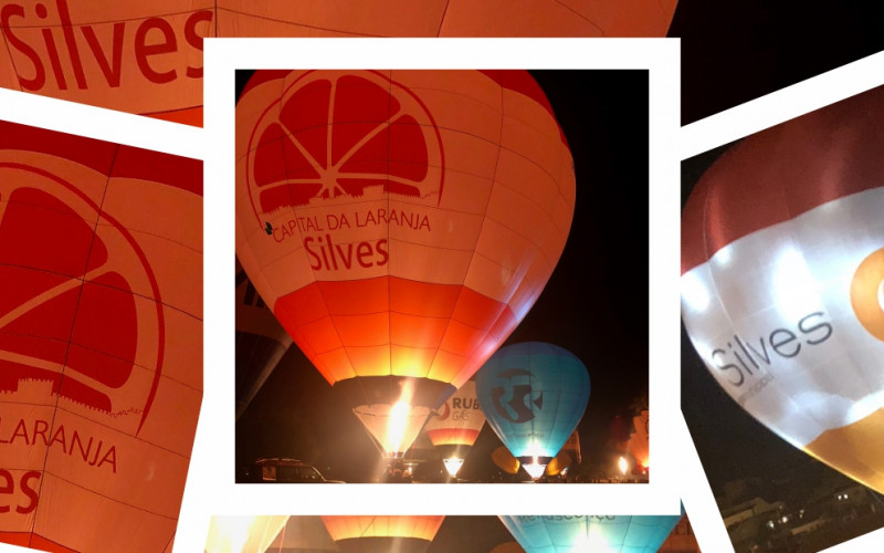 La marca ‘Silves Capital de la Naranja’ viaja en globo por Portugal