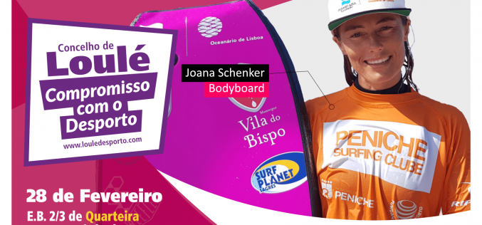 La Campeona del Mundo de Bodyboard, Joana Schenker, visita escuelas en Quarteira y Almancil
