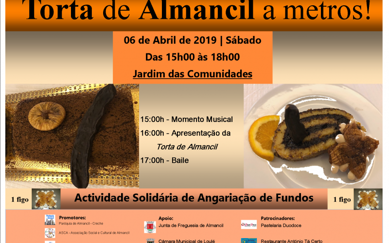 Torta solidária em Almancil