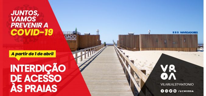 Vila Real de Santo António prohíbe el acceso a las playas
