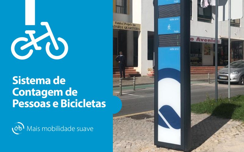 Quarteira Lab implementa sistema de contagem de pessoas e bicicletas na cidade