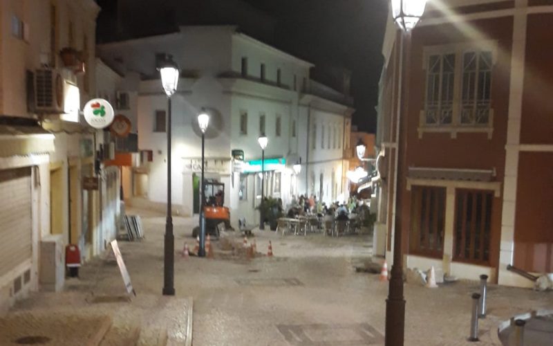 Silves completó la sustitución de la iluminación pública en el centro de la ciudad