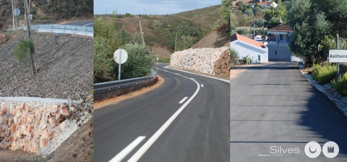 Silves finaliza los trabajos de en la carretera Boião-Azilheira