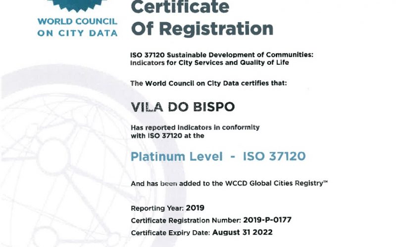 Vila do Bispo conquista la cima de la certificación internacional en calidad de vida